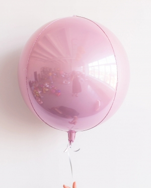 Шар 3D Сфера 16 Пастель Розовая