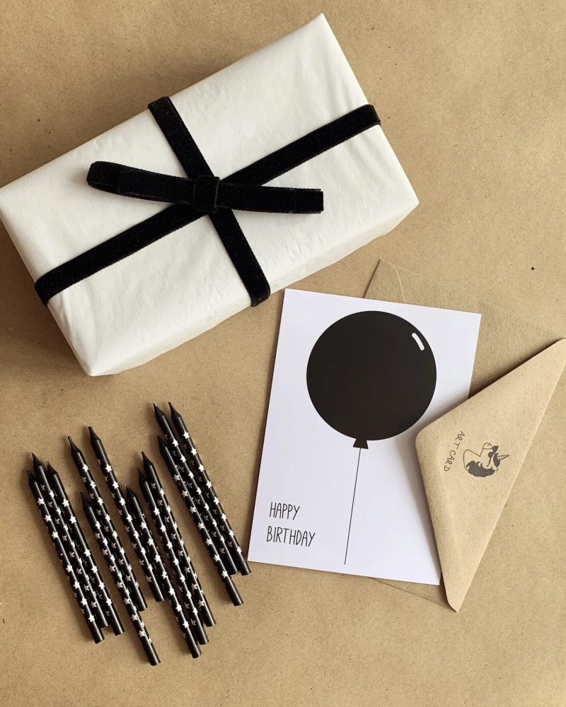 Открытка «HB Black Balloon»