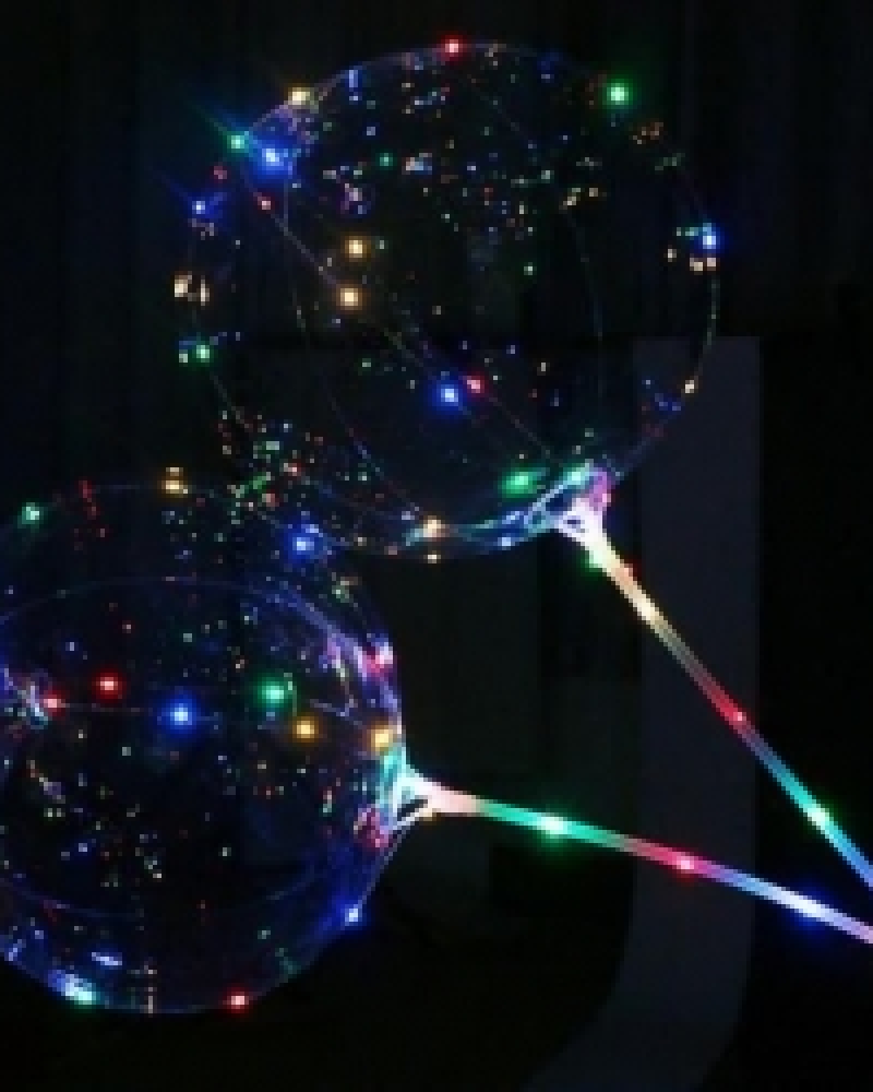 Светящиеся Шары Bubble (Баблс-Бобо) со светящей лентой на палочке