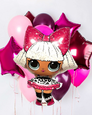 Фонтан из шаров Модная кукла Лол