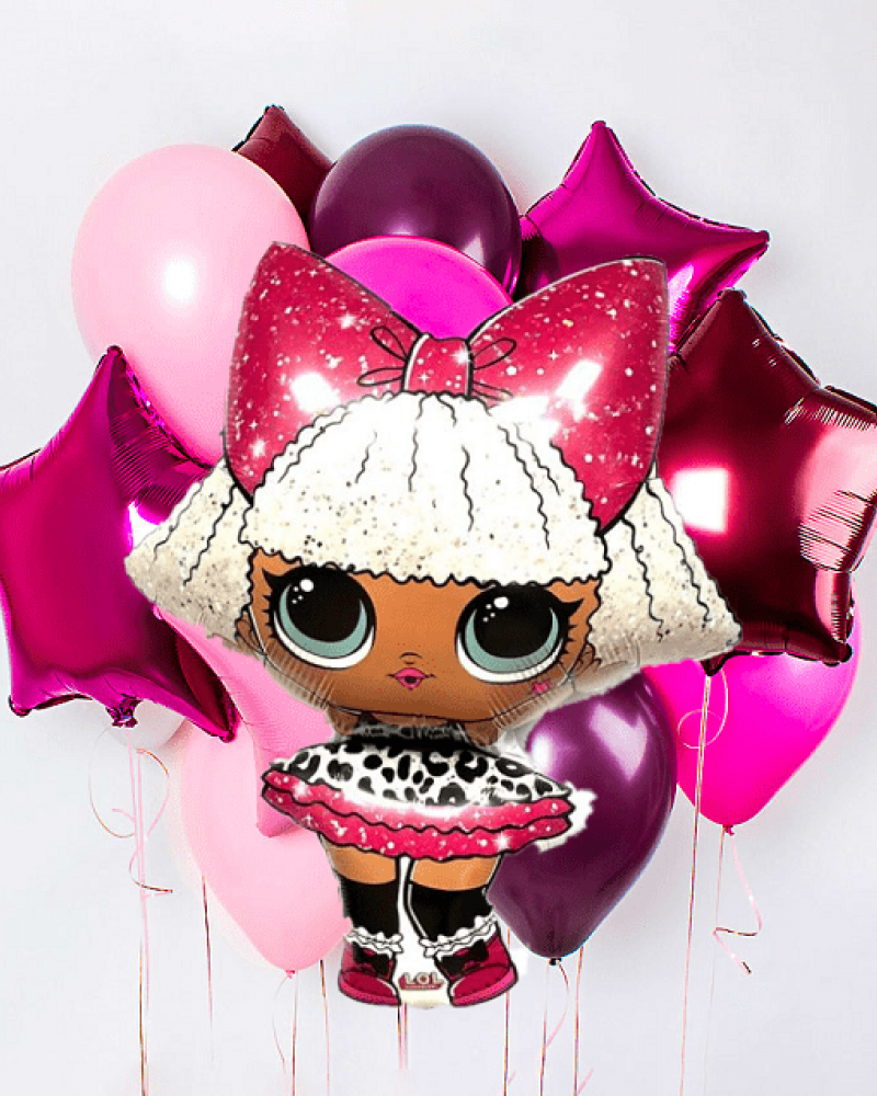 Фонтан из шаров Модная кукла Лол