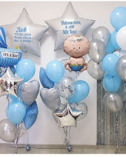 Набор из воздушных шаров на выписку для мальчика №4