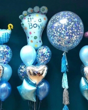 Набор из возудшных шаров на выписку для мальчика №6