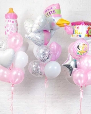 Набор воздушных шаров на выписку для девочки №4
