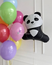 Фонтан из воздушных шаров Лисенок