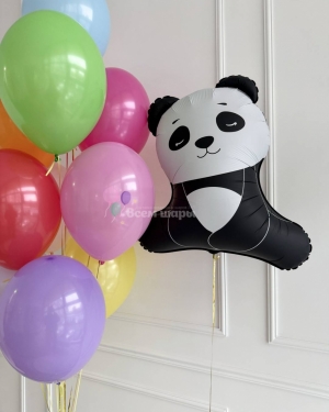Шары девочке на день рождения с пандами