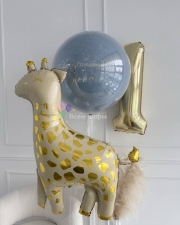 Фонтан из шаров Золотая луна