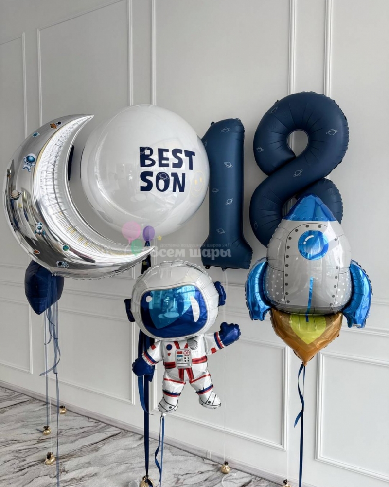 Фонтан из шаров Космос