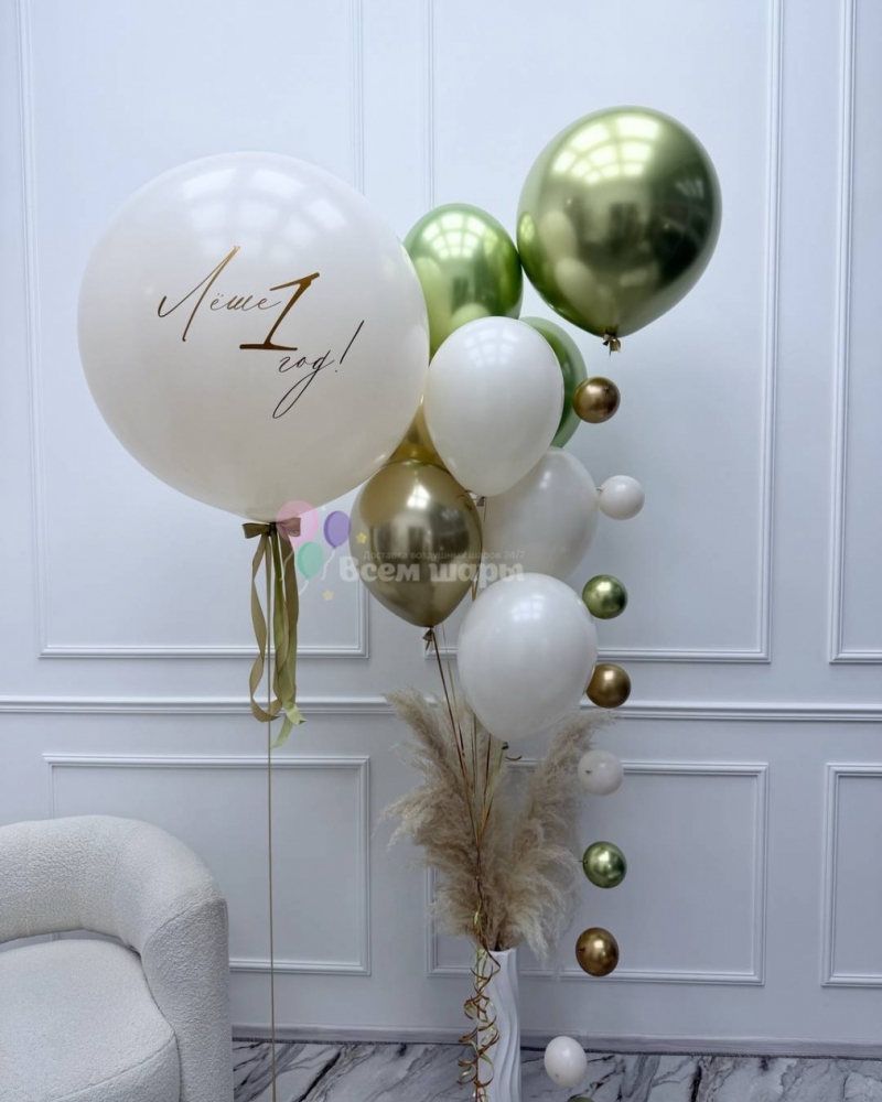 Фонтан из шаров Платина