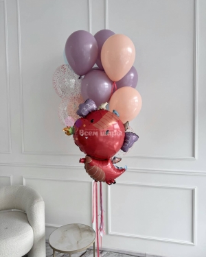 Шары для мальчика с динозавром