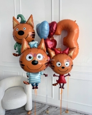 Фонтан из воздушных шаров Олененок