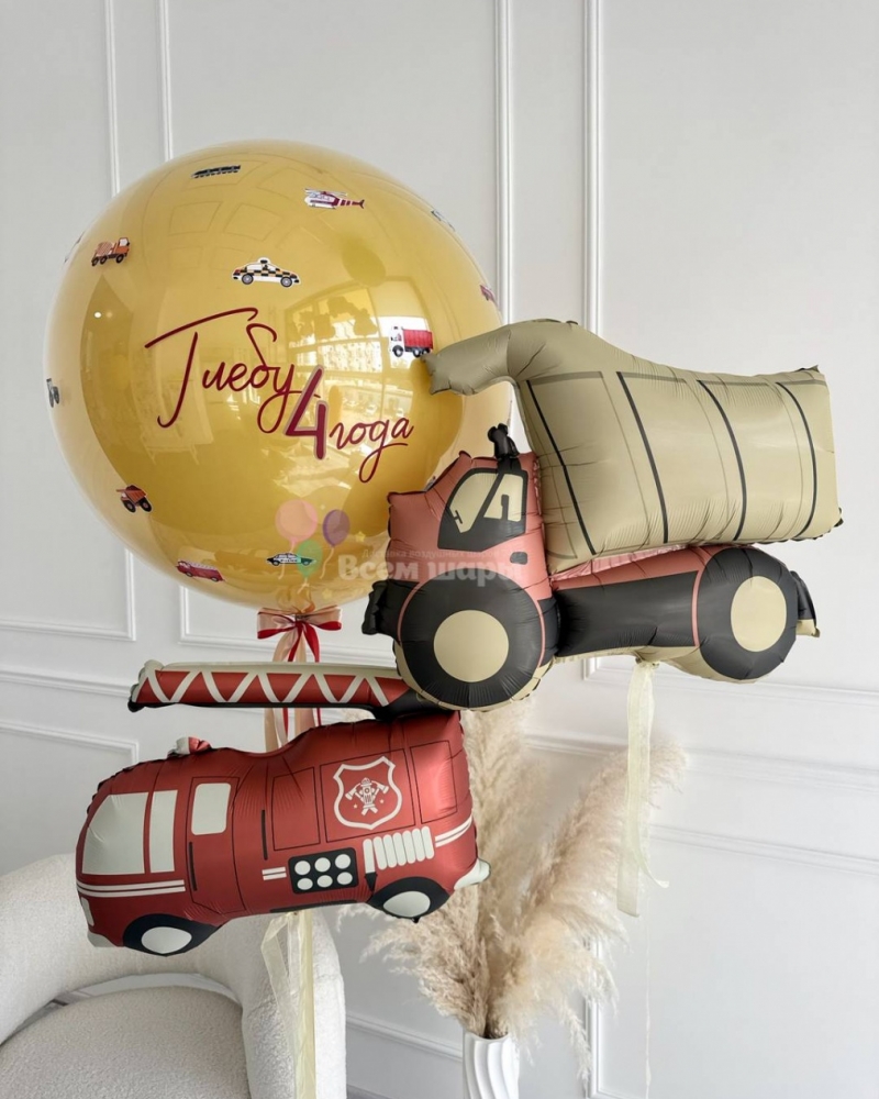 Фонтан из шаров Аквамарин