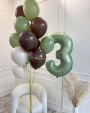 Фонтан из воздушных шаров Ежик