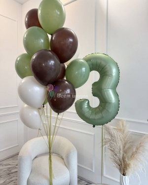 Фонтан из шаров мальчику на 3 года