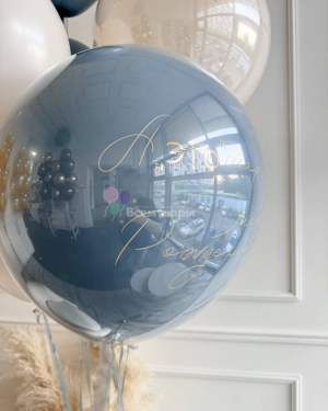 Фонтан из шаров мальчику стеклянный