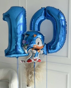 Шары мальчику на 10 лет с Соником