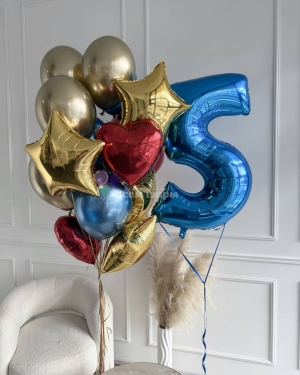 Фонтан из шаров мальчику на 5 лет