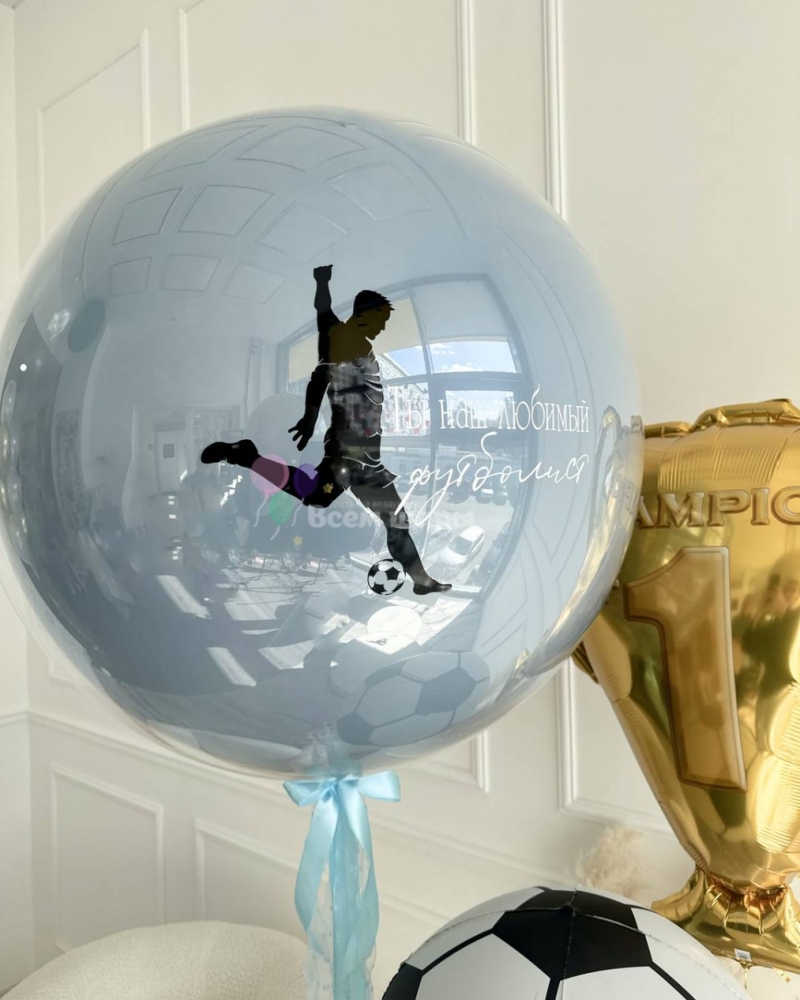 Фонтан из шаров Единорог радужный