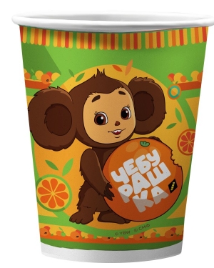 Стаканы (250 мл) Чебурашка, 6 шт.