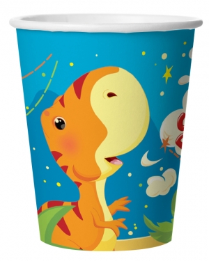 Стаканы (250 мл) Динозаврики, С Днем Рождения!, 6 шт.