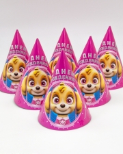 Колпаки, Щенячий Патруль, Розовый, 6 шт.