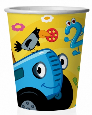 Стаканы (250 мл) Синий трактор, 6 шт.