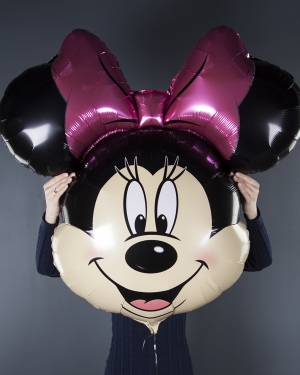 Фольгированный шар Минни голова