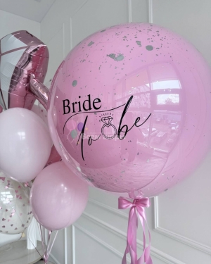Шары на девичник с кольцом