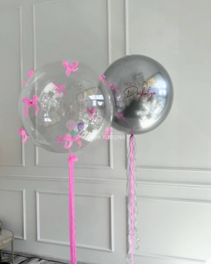 Шары для девушки с бантиками