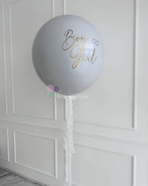 Шар на гендер пати с надписью