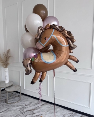 Шары для мальчика с лошадкой