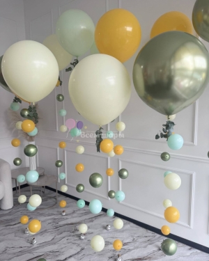 Шары-цепочки с листьями