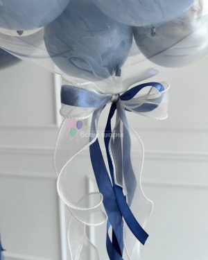 Шары на выписку для мальчика с самолетом