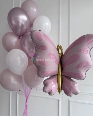 Шары на выписку для девочки с единорогами