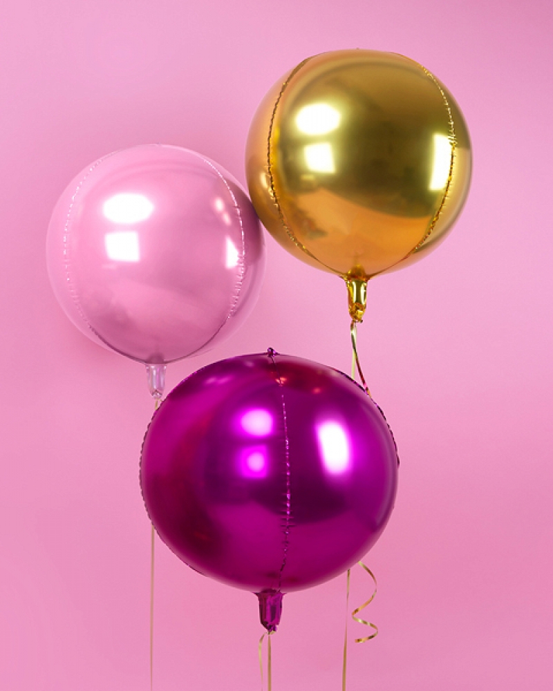 Шар Сфера 3D, розовый