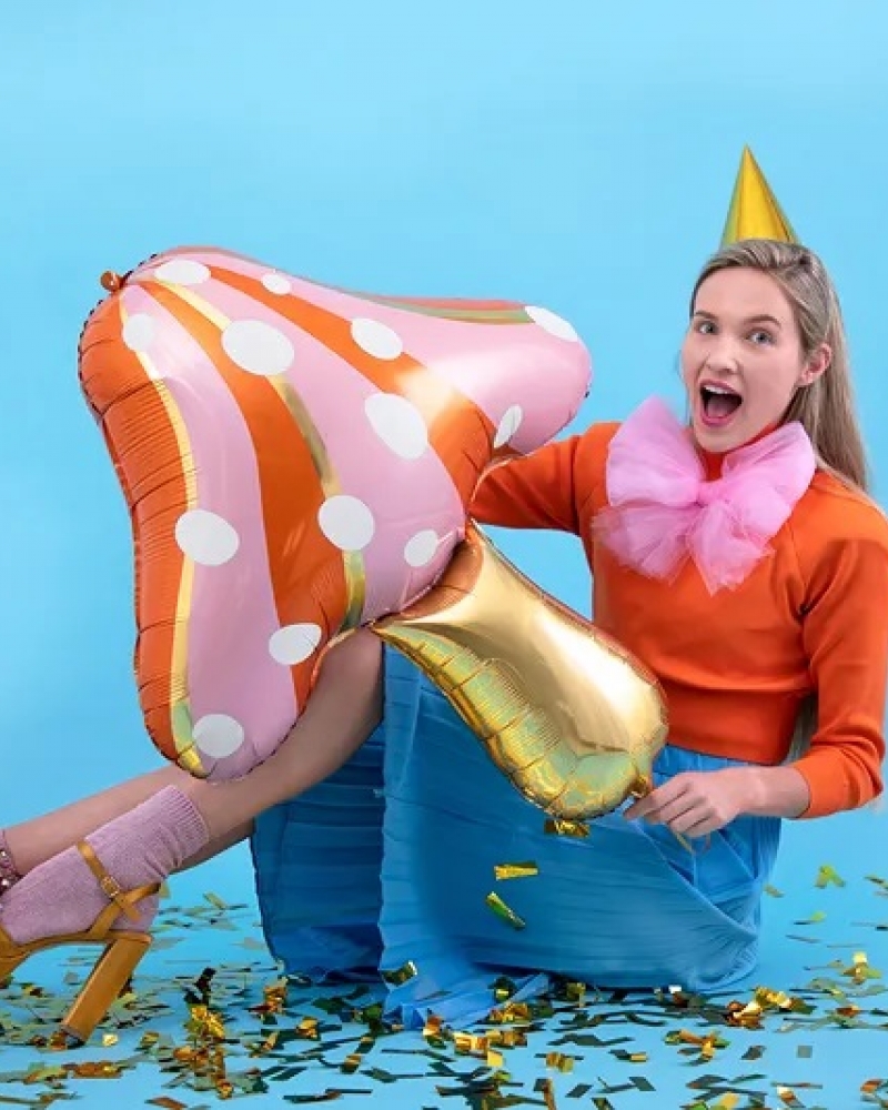 Шар Гриб Мухомор, Розовый