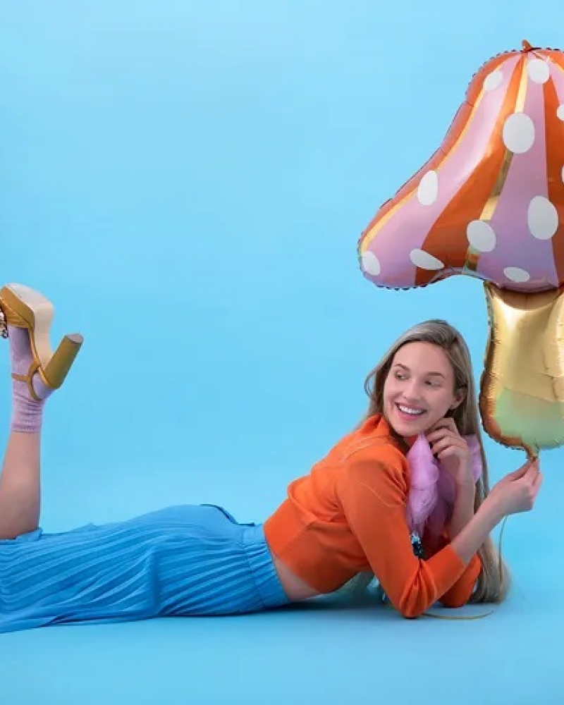 Шар Гриб Мухомор, Розовый