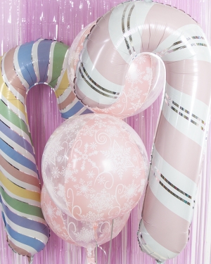 Шар Леденец трость Розовый 