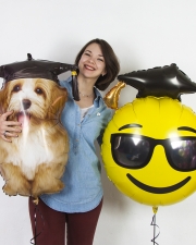 Шары Смайл Выпускник и Собака