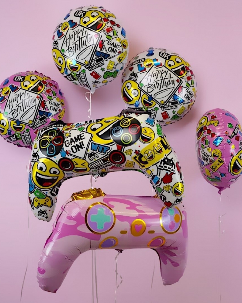 Набор шаров "Геймпад на день рождения"