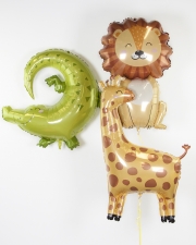Шары Жираф, крокодил и лев