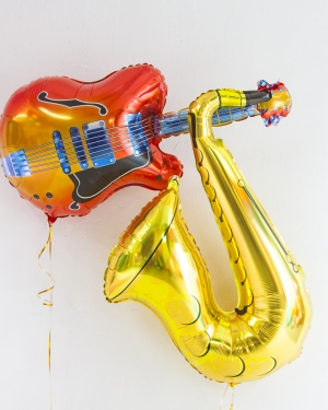 Набор шаров гитара и саксофон