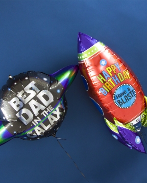Шары Лучшему папе в Галактике на день рождения