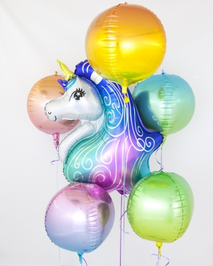 Набор шаров "Радужный единорог"