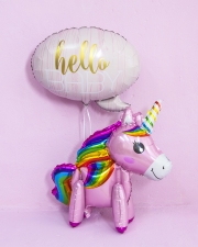Набор шаров С Рождением Малышки Единорог