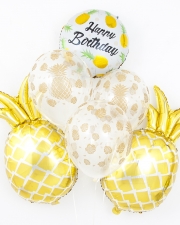 Шары "Золотые ананасы" на день рождения