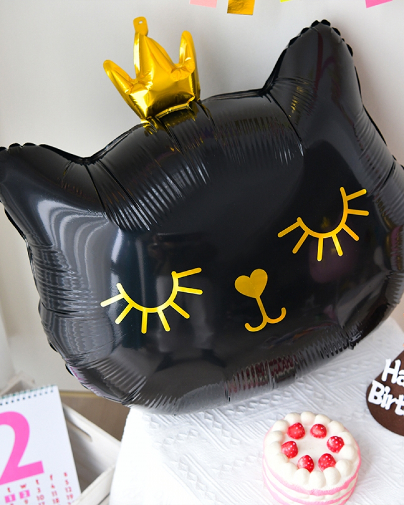 Шар Котенок Черная Принцесса