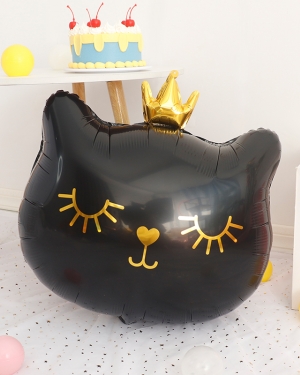 Шар Котенок Черная Принцесса 