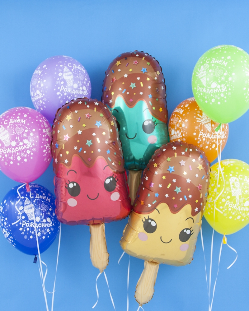 Шарики Разноцветные эскимо