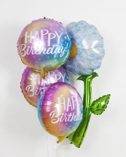 Шарики "Радужный одуванчик" на день рождения
